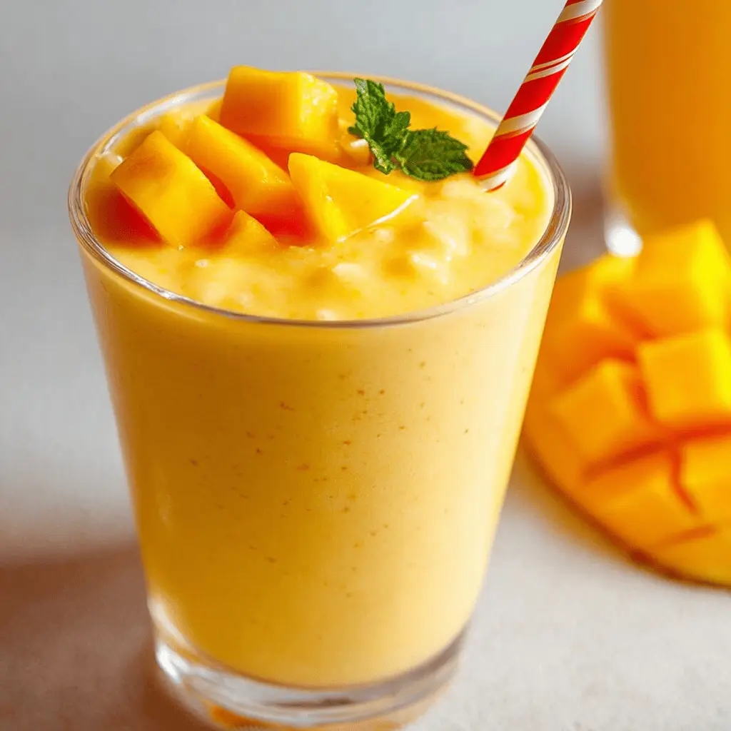 3-Ingredient Mango Smoothie: Easy Refreshing Bliss for Any Day
