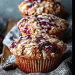 Blackberry Cinnamon Swirl Oatmeal Muffins