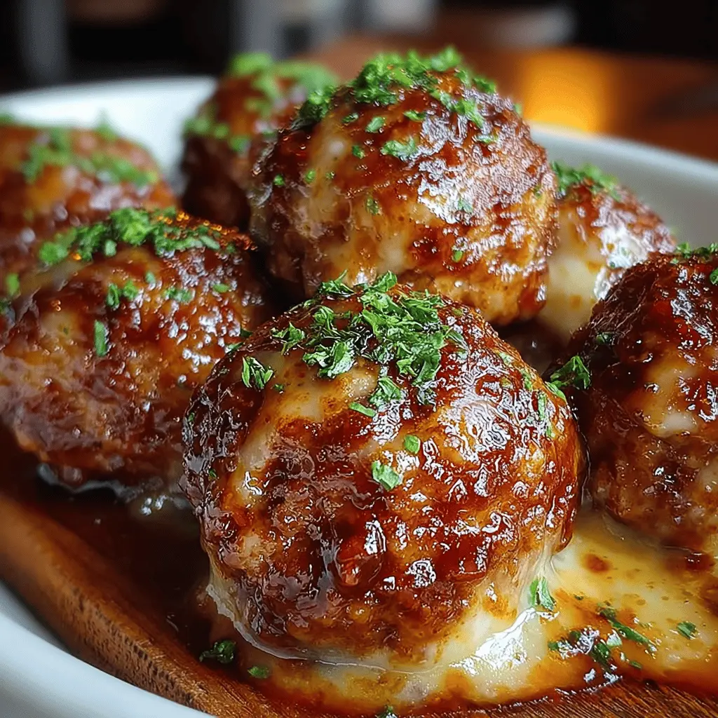 Cheesy BBQ Meatballs: Indulgent Turkey Bacon and Beef Delight
