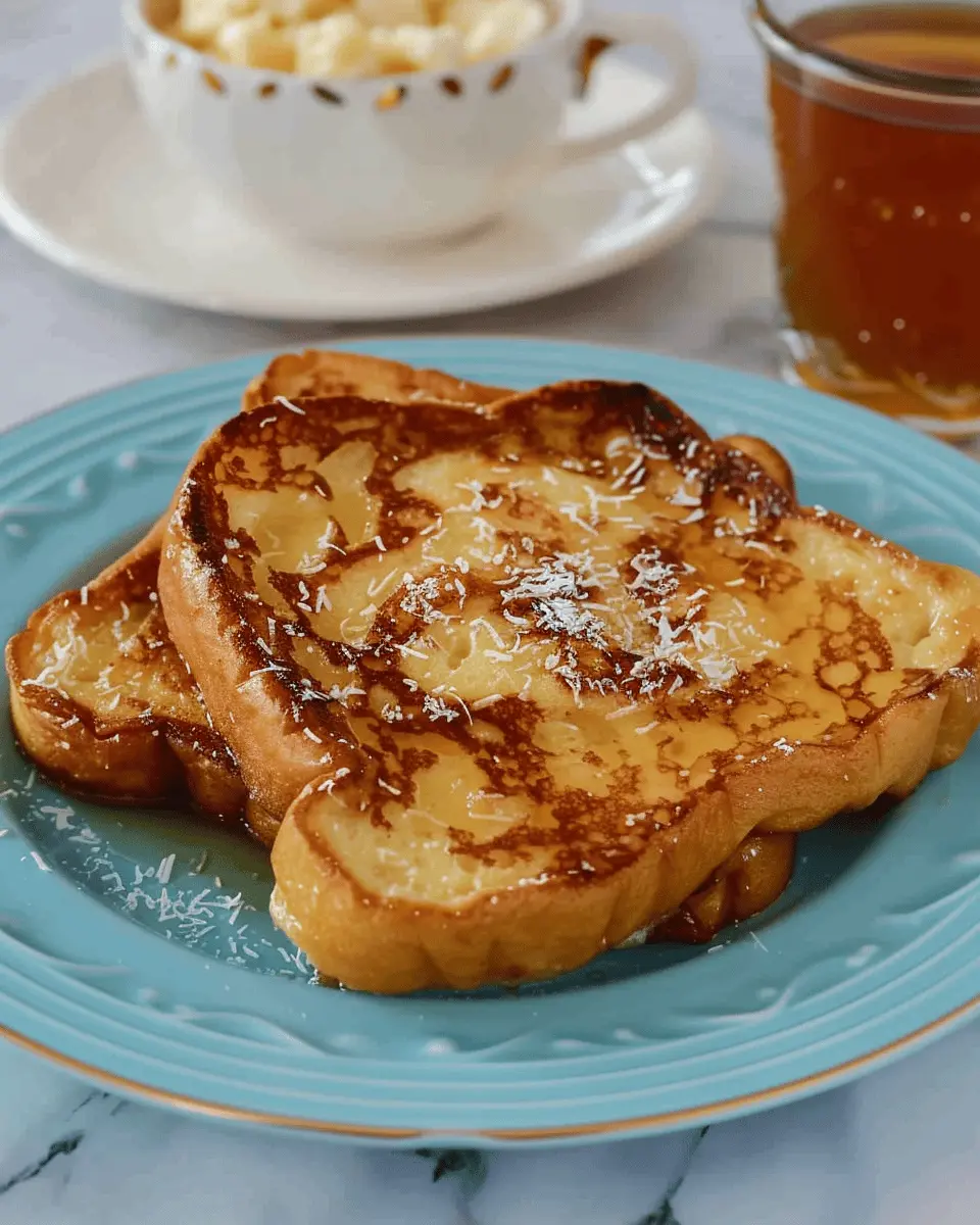 Coconut French Toast Recipe: Indulgent Morning Bliss with Turkey Bacon
