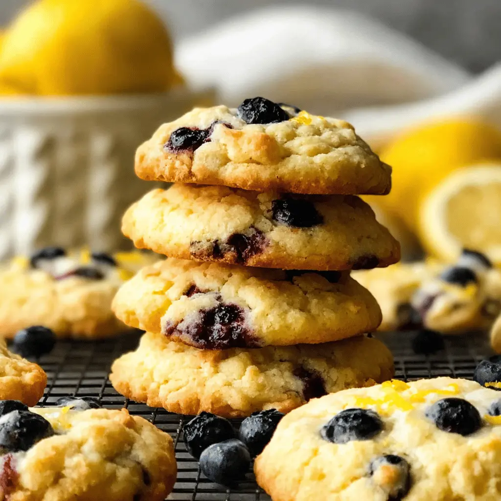 Lemon Blueberry Cookies: Easy Cake Mix Treats for Everyone