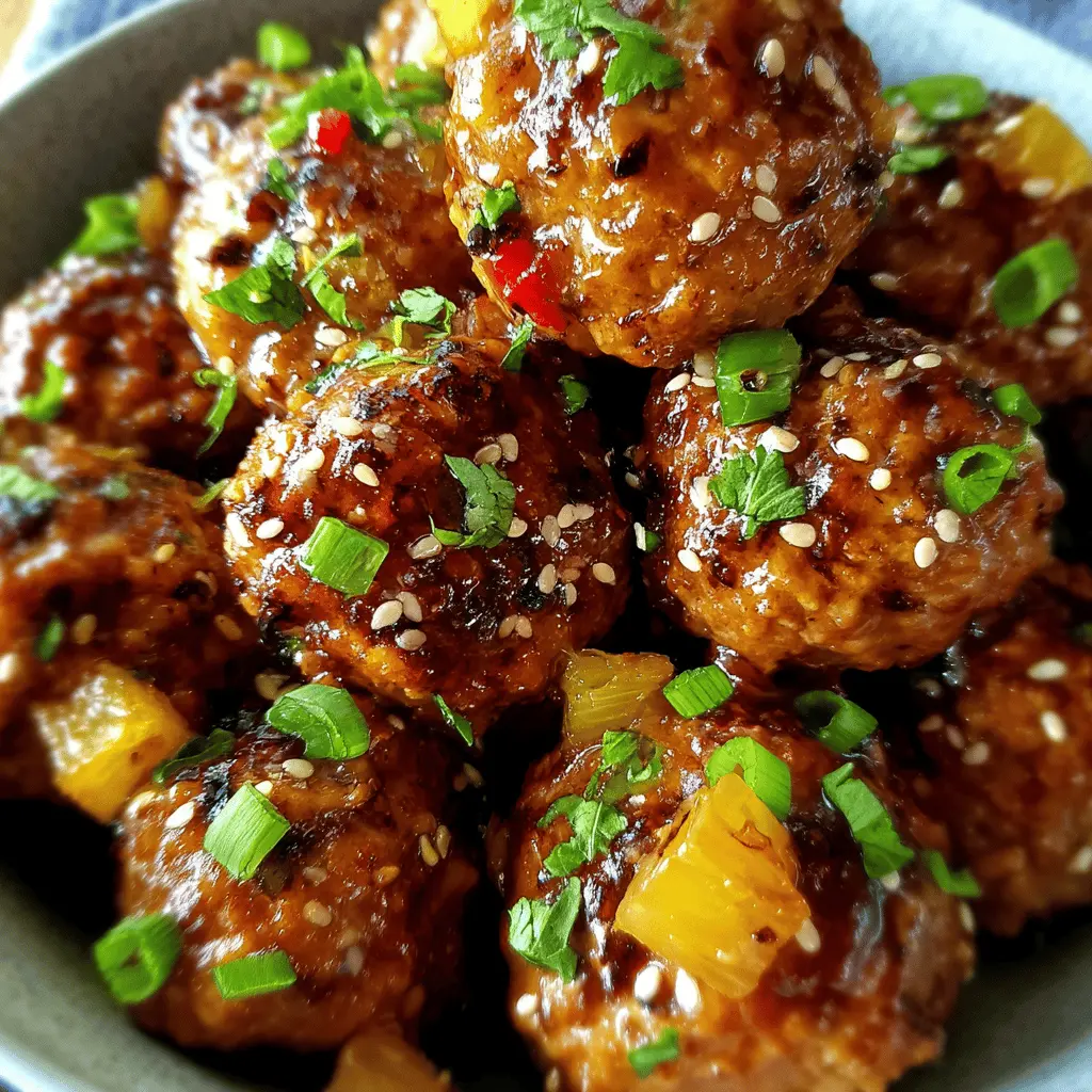 Pineapple Teriyaki Meatballs: Easy & Delicious Family Feast