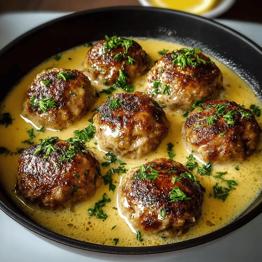 Savory Meatballs in Lemon Sauce: A Quick Dinner Delight Recipe