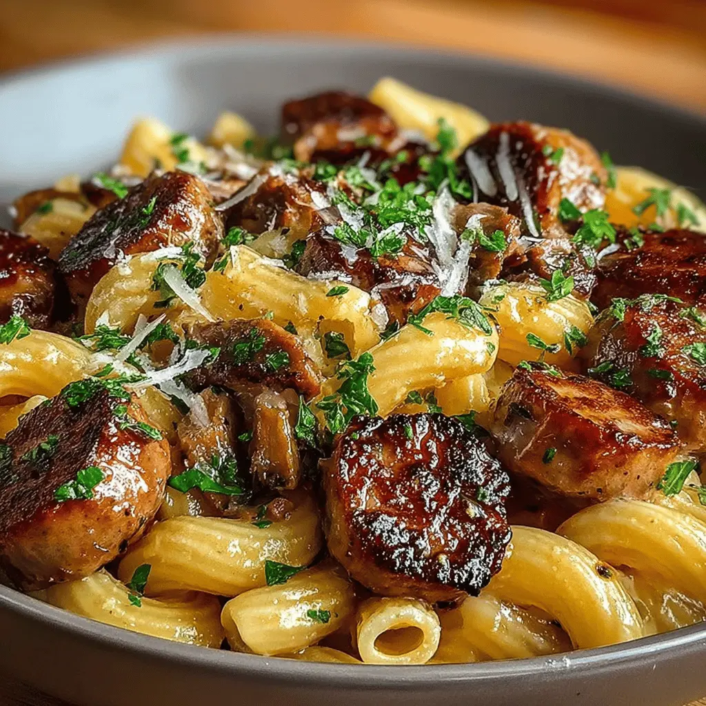 Sticky Honey Garlic Sausage Pasta: Easy Weeknight Delight