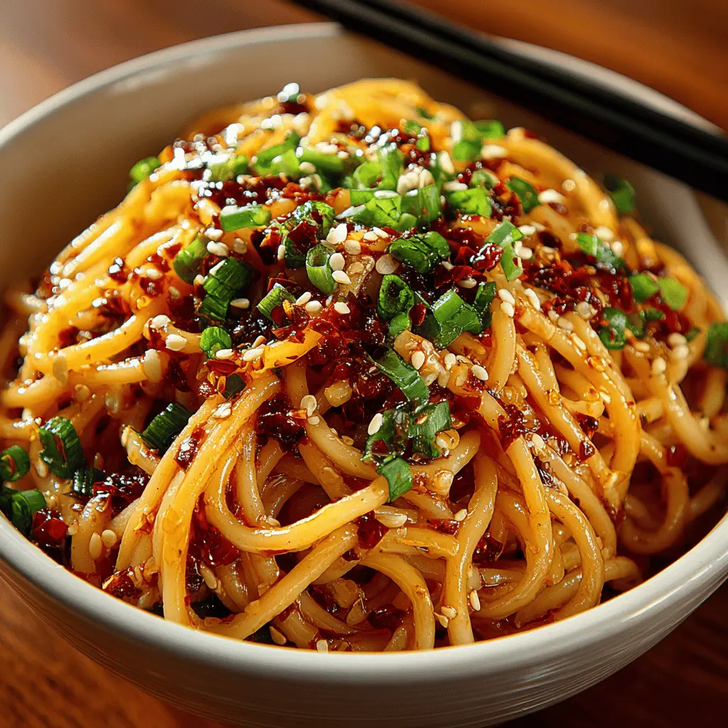 Spicy Szechuan Noodles: The Best Garlic Chili Oil Recipe at Home