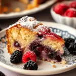 Easy Moist Mixed Berry Cake (One Bowl)