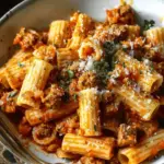 Italian Sausage and Chorizo Rigatoni