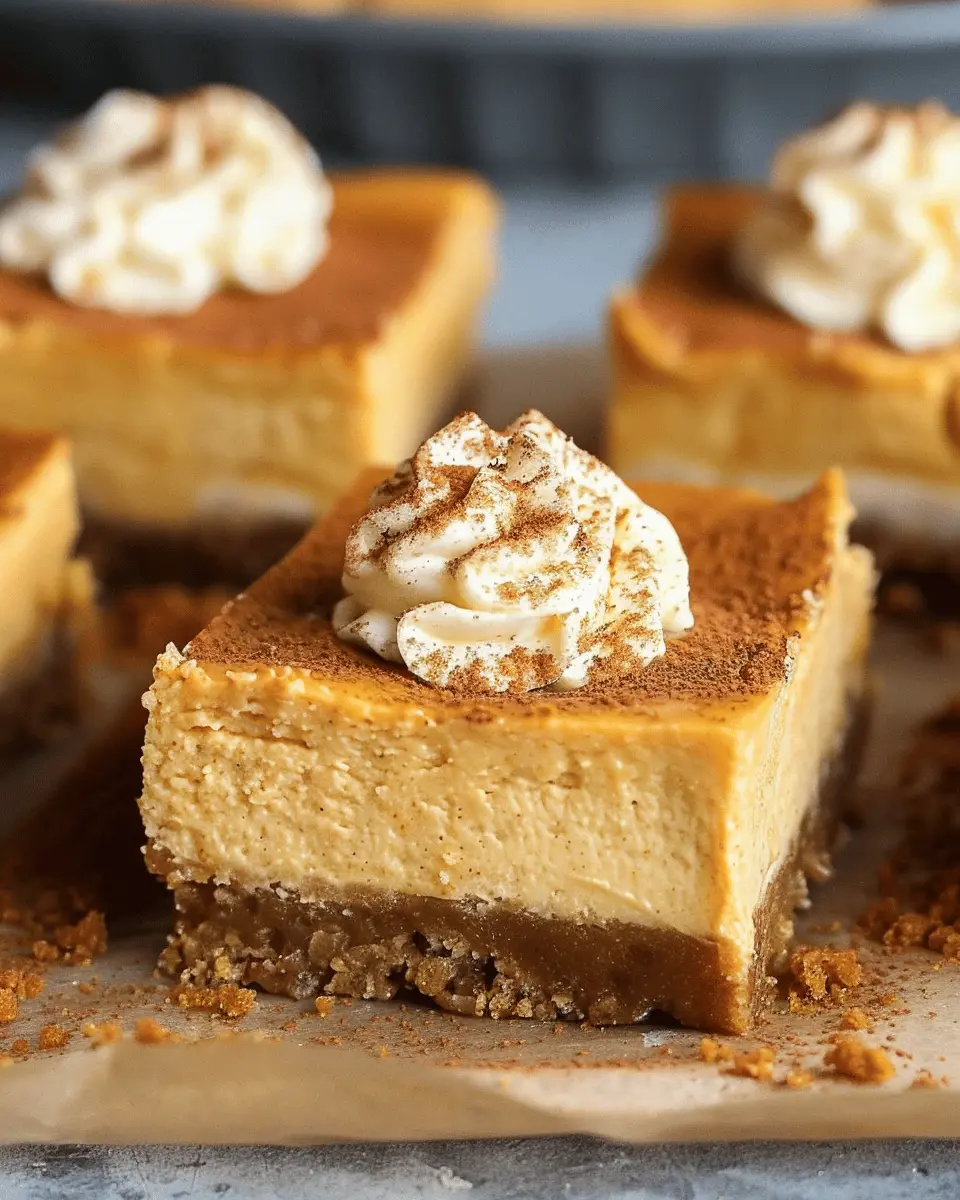 Pumpkin Cheesecake Bars: The Best Indulgent Fall Treat