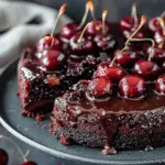 Chocolate Cherry Upside Down Cake